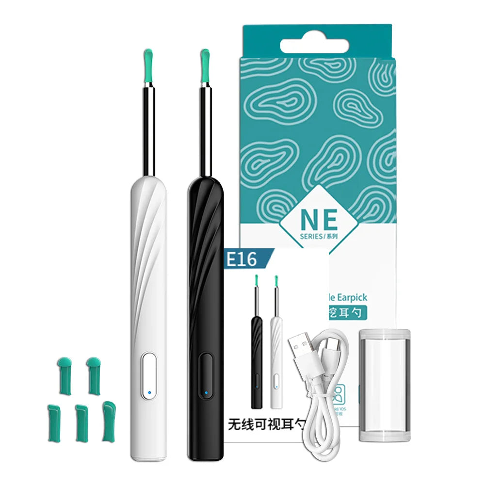 Wireless Visual Ear Pick Camera Ear Wax Removal Tool Picker Ear Cleaner Wax Removal Earwax Cleaning Endoscope Kit Spoon Earpick